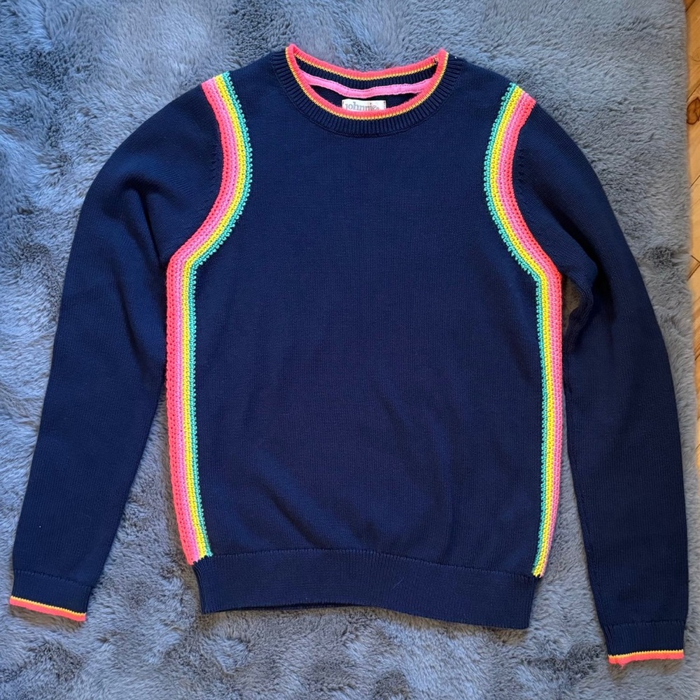 💙🩷💛 EUC JohnnieB sweater size 11-12yrs